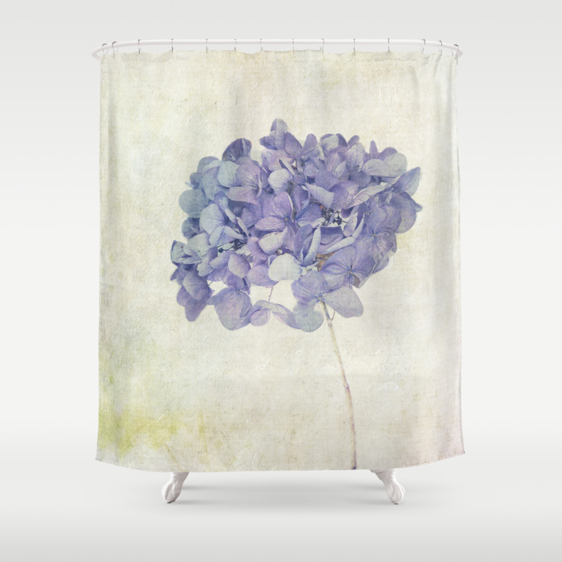 Blue Hydrangea Shower Curtain By Mariaheyens Society6 Blue Hydrangea Shower Curtain By