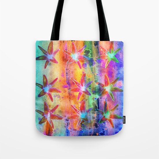 Colorful Lilies Tote Bag
