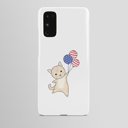Cats Funny Cat 4th Of July American Flag Android Case