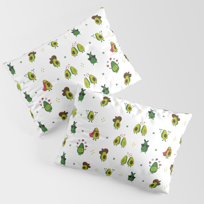 Avocado Pattern - holy guacamole collection Pillow Sham