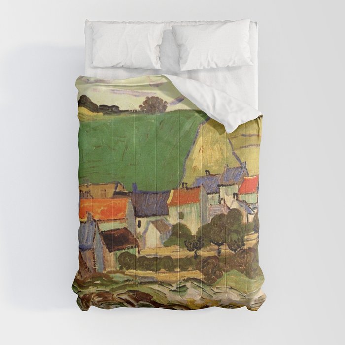 View of Auvers, Vincent van Gogh. Comforter