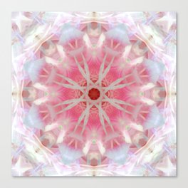 Mandala from Pink Flower Canvas Print