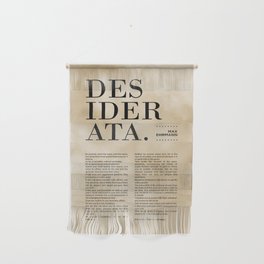 Desiderata by Max Ehrmann - Typography Print 14 Wall Hanging