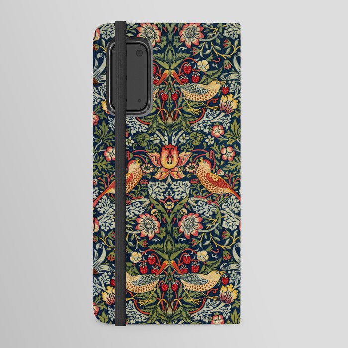 Strawberry Thief by William Morris 1883 Antique Vintage Victorian Jugendstil Art Nouveau Retro  Android Wallet Case