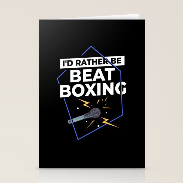 Beatboxing Music Challenge Beat Beatbox Stationery Cards