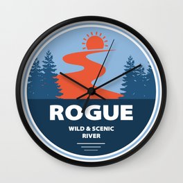 Rogue Wild And Scenic River Wall Clock