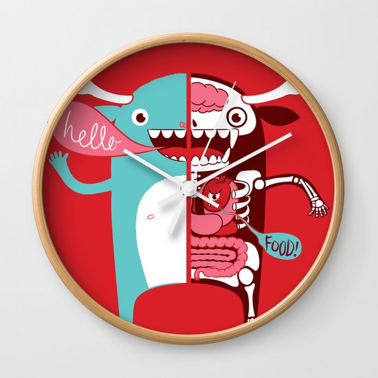 All monsters are the same! Wall Clock