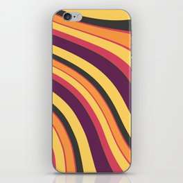 Liquid Retro Swirl Abstract Autumn Pattern iPhone Skin