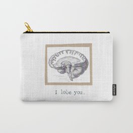 I Lobe You Carry-All Pouch | Psychology, Print, Collage, Medical, Paper, Nurse, Love, Decor, Anatomy, Home 