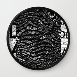 History of Art in Black and White. DADA Wall Clock