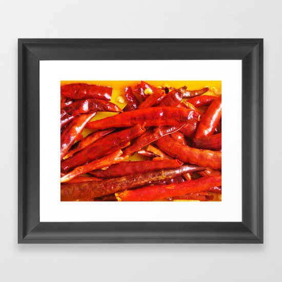 Chili peppers Framed Art Print