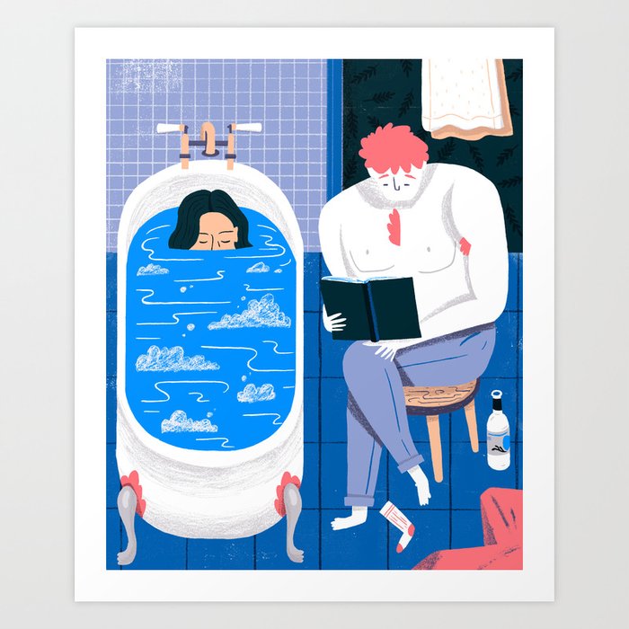 Bath Time Art Print