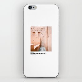El badi Palace | Marrakech Morocco coordinates poster | Pastel travel photography  iPhone Skin