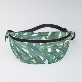Tropical state of mind green leaves design Fanny Pack
