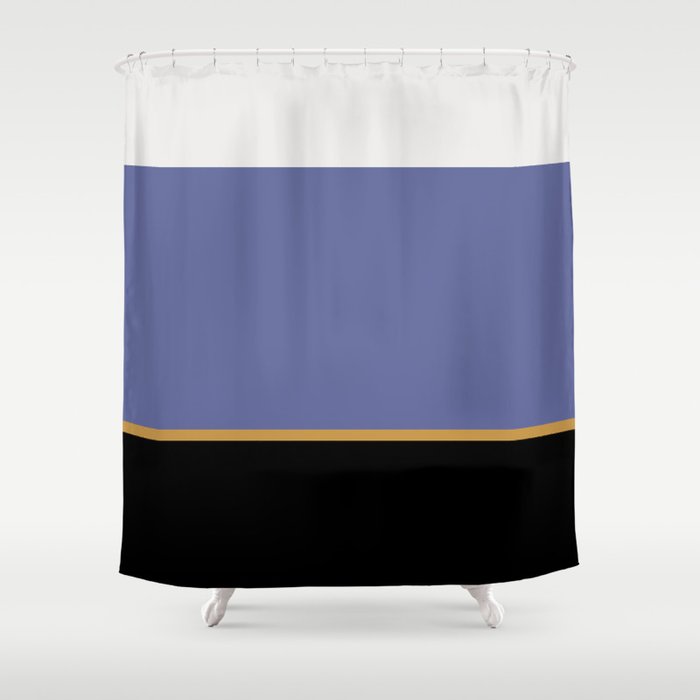 Contemporary Color Block XVII Shower Curtain