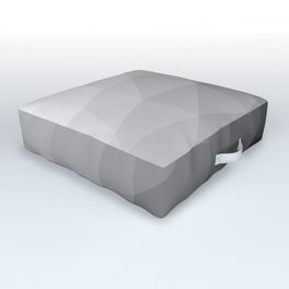 LOWPOLY BLACK AND WHITE Outdoor Floor Cushion