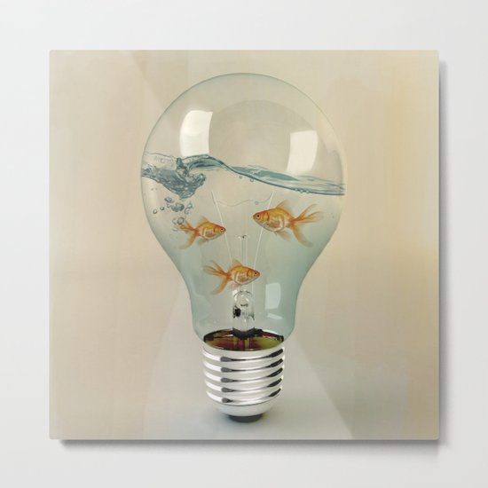 ideas and goldfish 03 Metal Print