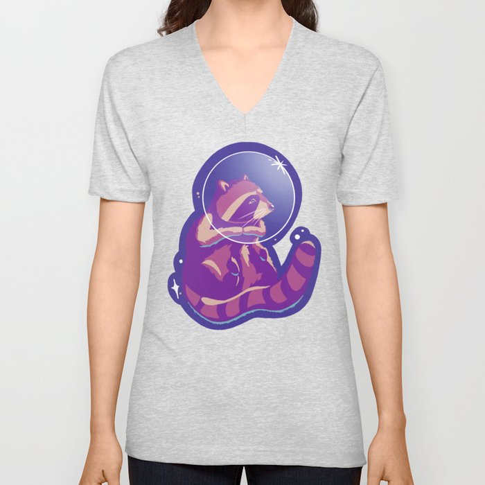 Astronaut by Aly V Neck T Shirt