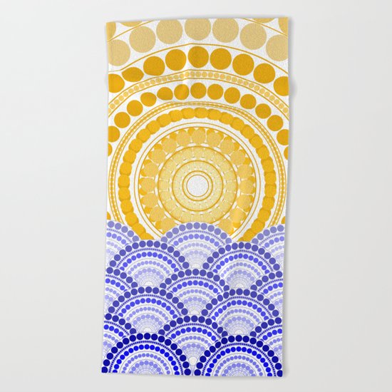 LIGHT OF DAWN (abstract seascape tropical) Beach Towel
