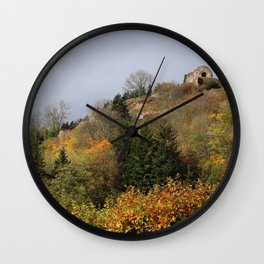 Thann in Autumn, Alsace, France Wall Clock