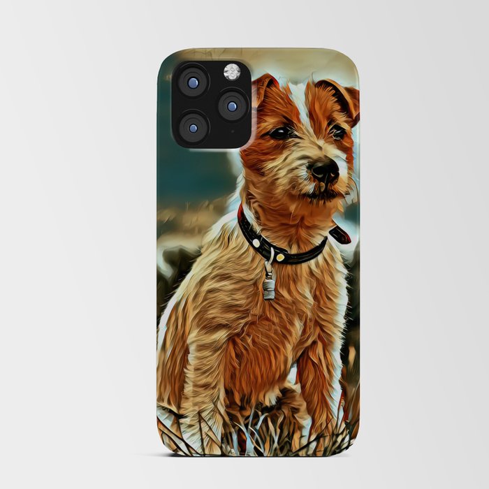 Puppy of Jack Russell Terrier iPhone Card Case
