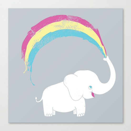 Elephant Painting! Canvas Print