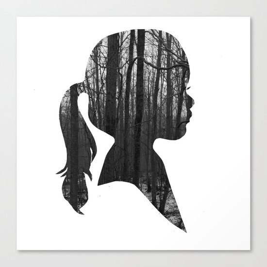 Forest girl Canvas Print