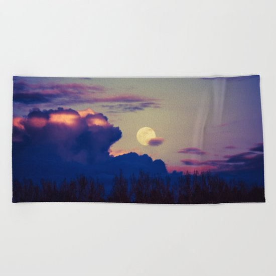 The Rising Moon Beach Towel