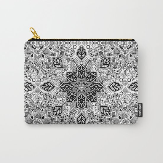 Gypsy Lace in Monochrome Carry-All Pouch