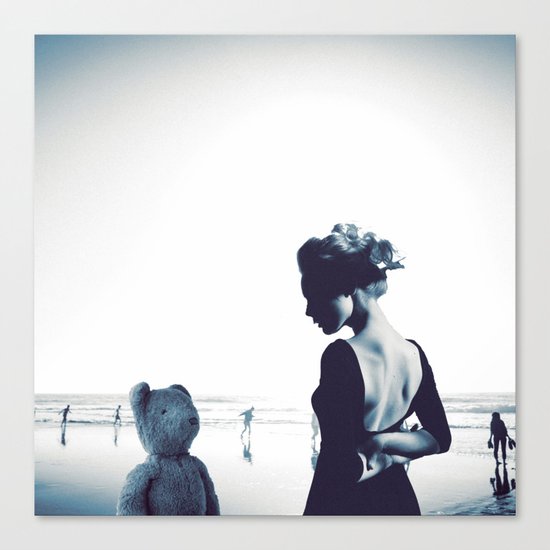Teddy in love Canvas Print