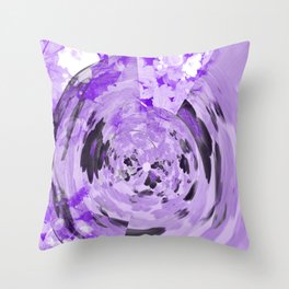 purple abstract Throw Pillow