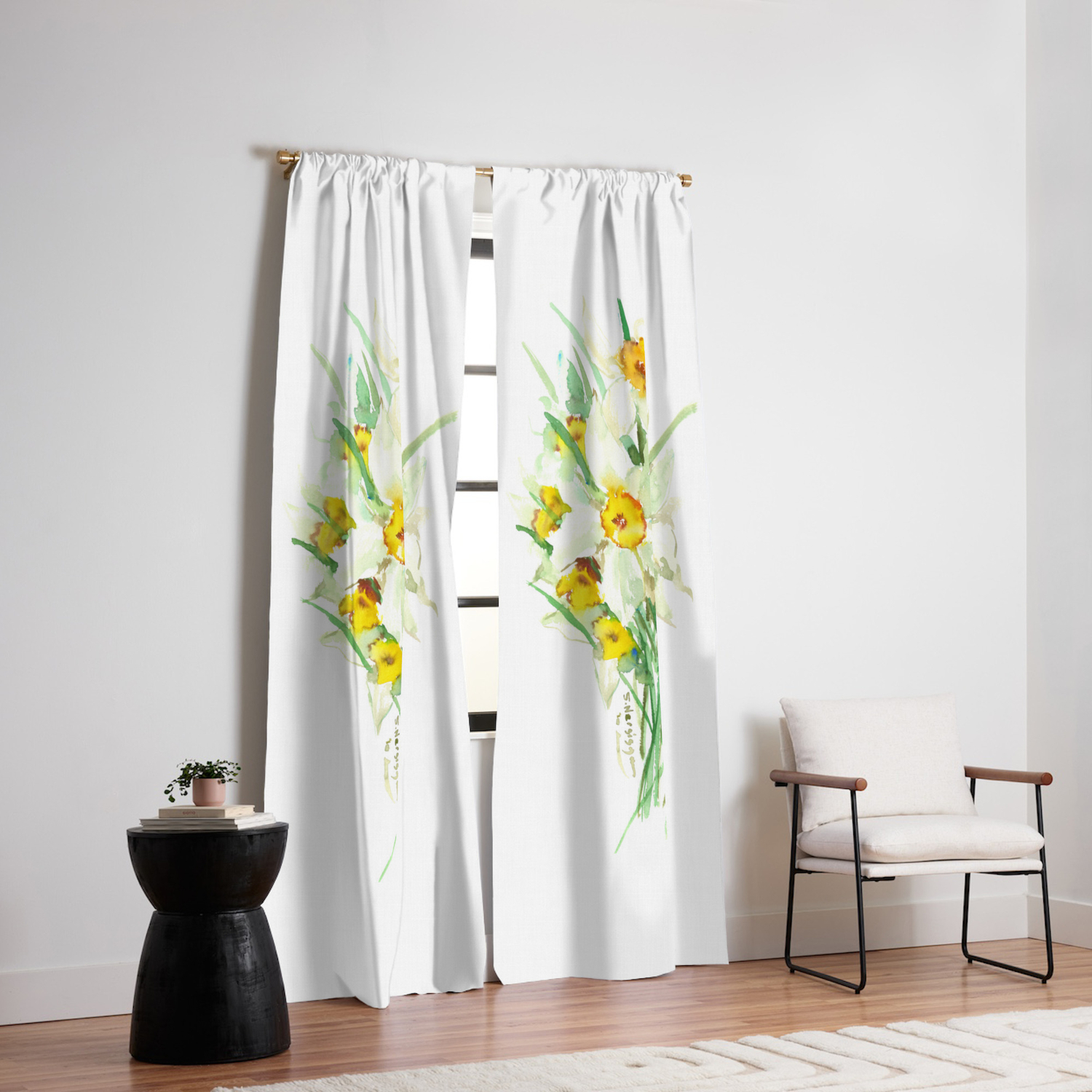 Daffodil Flowers White Spring Flowers Green Yellow Spring