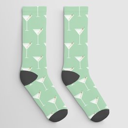 Vintage Mint Green Martini with Olives Socks