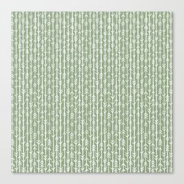 Stacked Arrows . Sage Green Canvas Print