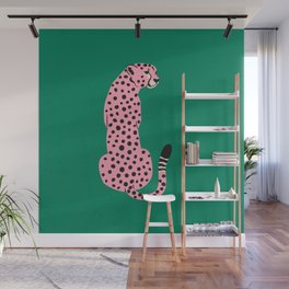 The Stare: Pink Cheetah Edition Wall Mural