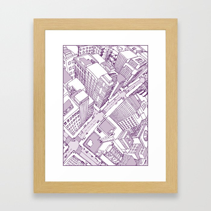 The Watched City Framed Art Print