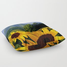 Sunflowers for Ukraine Floor Pillow