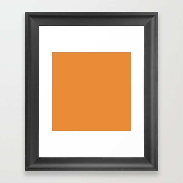 Goblin Eyes Orange Framed Art Print