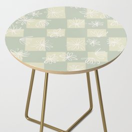 Daisy checkerboard in spring meadow Side Table