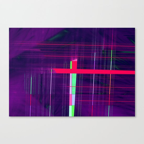 through the cage Canvas Print