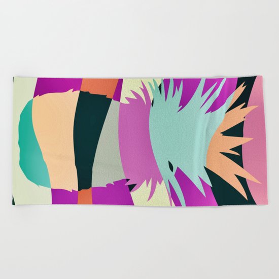 Sliced Ananas Beach Towel