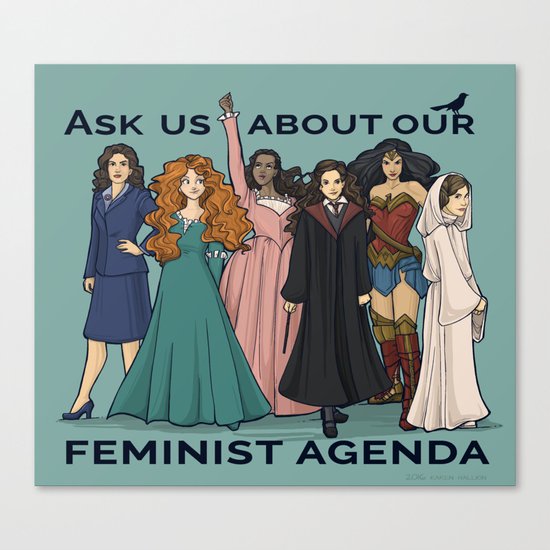 Feminist Agenda Canvas Print
