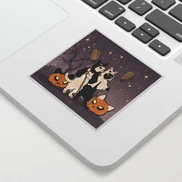 halloween cats Sticker