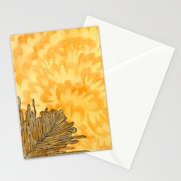 Golden Plume Stationery Card