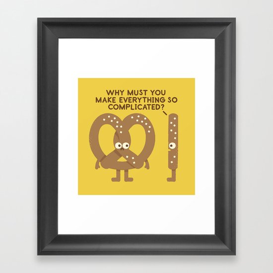 Straight Talk Framed Art Print