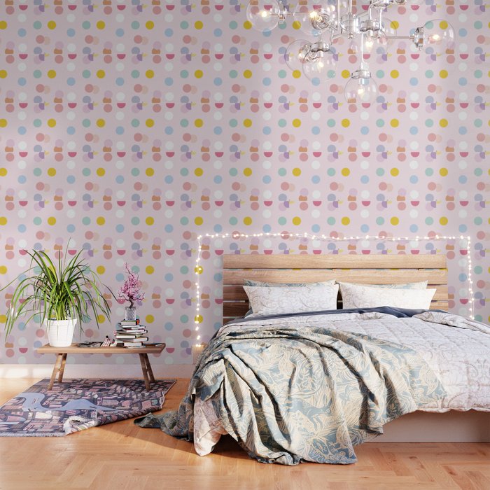 Pastel Polka Dots Wallpaper