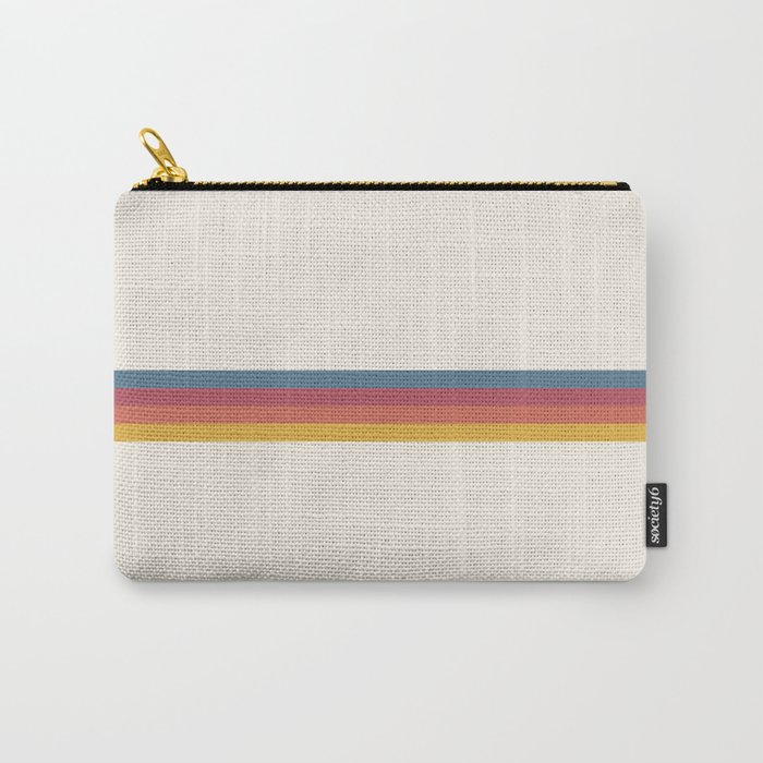 Ixcacao - Classic Retro Summer Stripes Carry-All Pouch