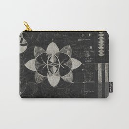 Geometry Drawing Vesica Pisces Flower of Life Math Sketchbook Print  Carry-All Pouch