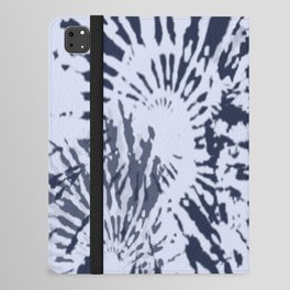 Light Blue Tie Dye Abstract Pattern iPad Folio Case