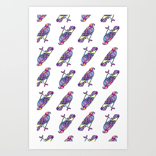 Love Hawk Art Print